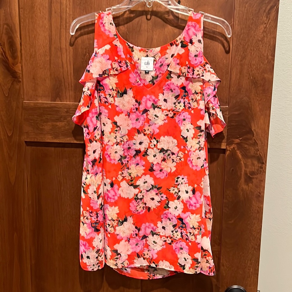 CAbi cold shoulder Blouse